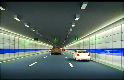 黄海路隧道示意图