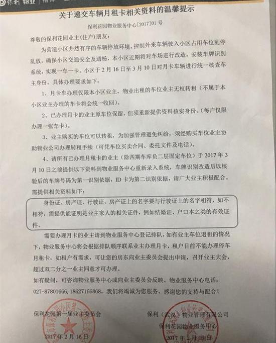 物业相关文件