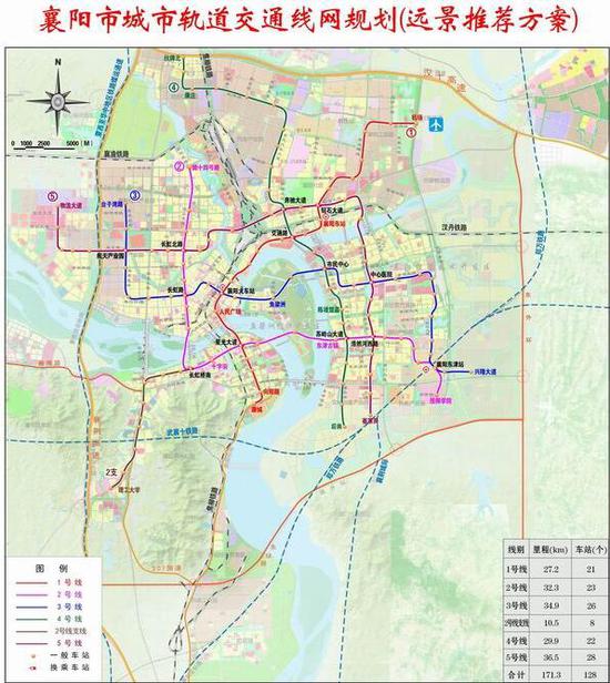 襄阳市城市轨道交通线网规划