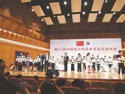 △2015年8月韩国清州代表团参加武汉市第22届中韩青少年武术文化大会