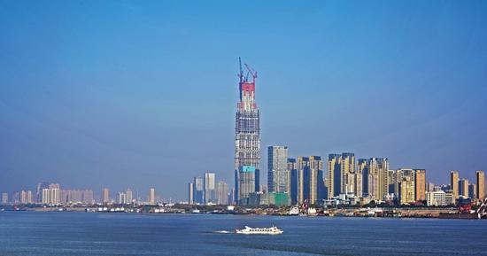 设计高度636米 武汉绿地中心冲击中国第一高楼