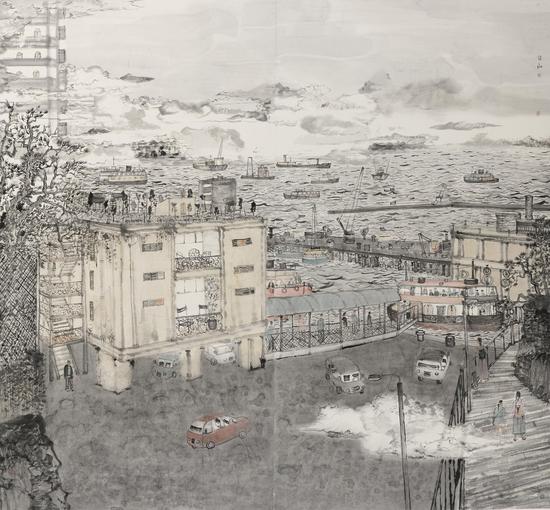 展出作品:《海港》 作者:方向