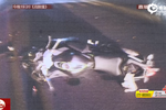 摩托車深夜飆車 被撞的小車司機卻跑了