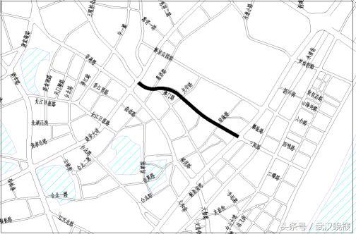 澳门路(解放大道~建设大道)示意图