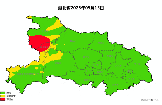 油麦收割气象适宜等级