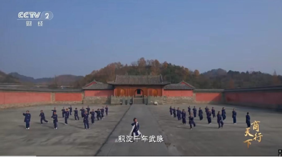 （CCTV-2《商行天下》第五集《焕彩》聚焦武当武术与数字文旅创新，展现传统文化现代表达。）