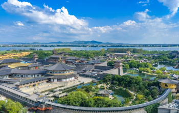 襄阳盛世唐城景区风景。