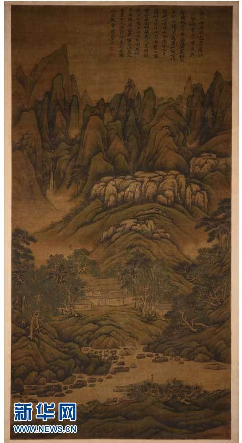 图为《黄陵庙图》轴 黄鼎（清）。武汉博物馆 供图