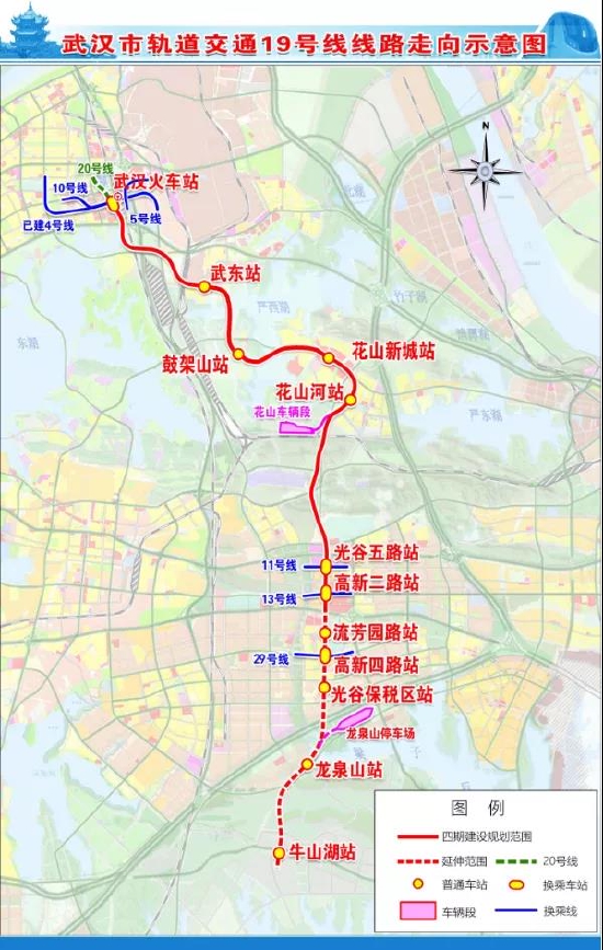 19号线线路走向示意图