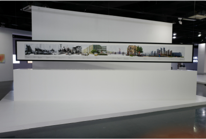 曹筱袤,集体形制文本:从1950-2010,数码微喷,670x67cm,2018