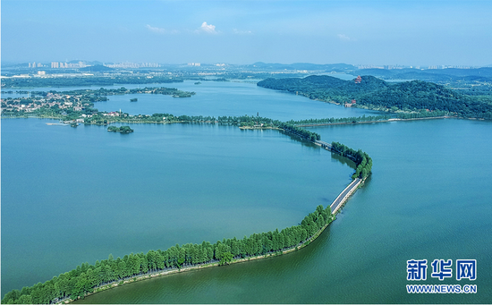 图为武汉市建成的东湖绿道。新华网发