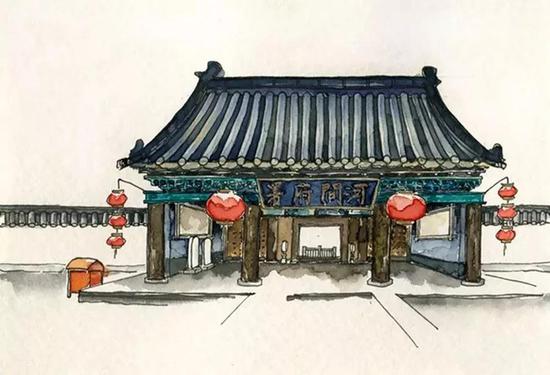 沧州河间这个90后女孩火了 手绘家乡美景