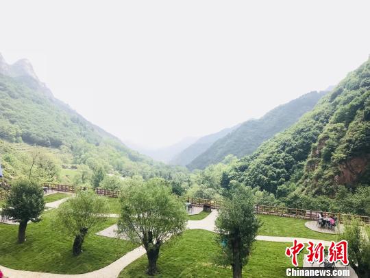 图为河北省灵寿县漫山花溪谷景区。 智胜甜 摄