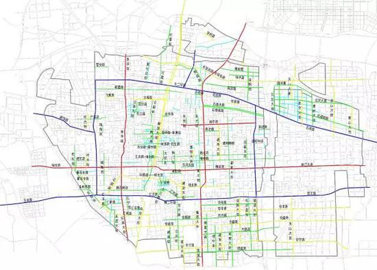 石家庄规划图2030,石家庄总体规划2030图 石家庄主城区5年规划修建100条道路