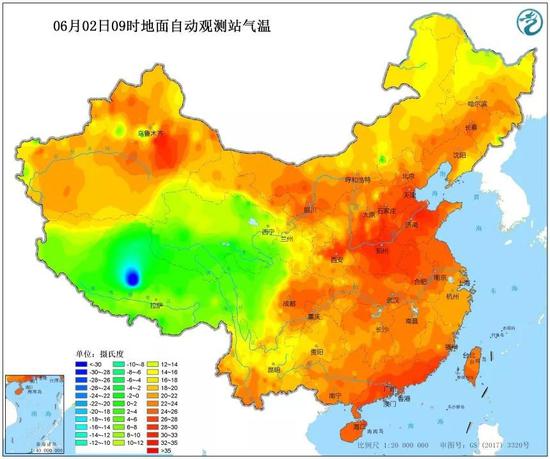 高温橙色预警!今天石家庄、沧州及以南地区最高气温可达36-38℃