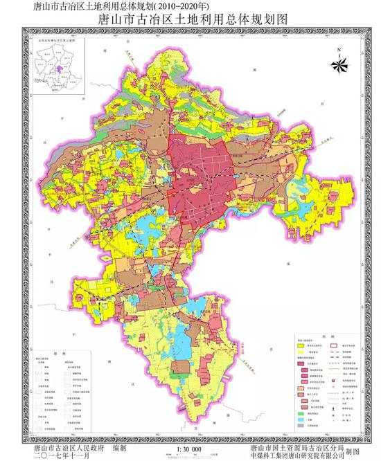 唐山7地公布土地利用总体规划图 快未来如何规划