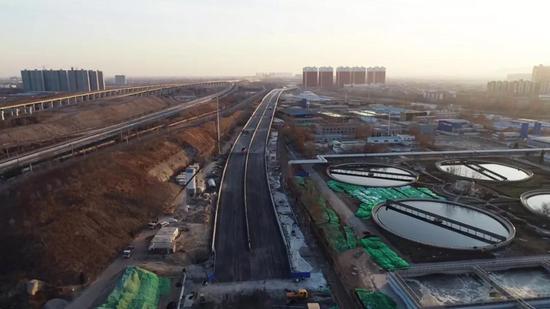 石家庄:中华大街南延工程主桥主路1月1日正式开通