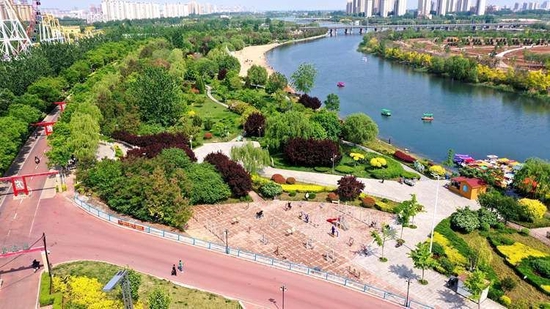 太行泉城 美丽邢台丨七里河畔打造生态景观滨河休闲带