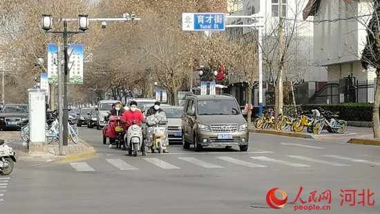 石家庄街头的电动车。 人民网 祝龙超摄