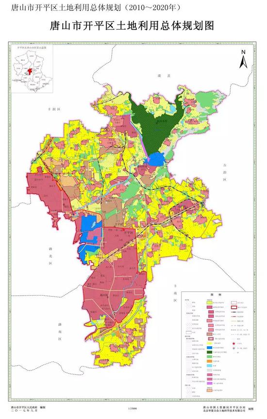 唐山7地公布土地利用总体规划图 快未来如何规划