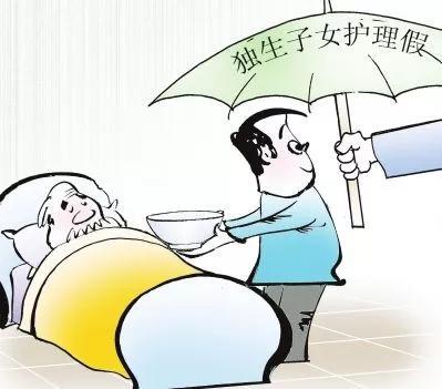 独生子女每年可享10天护理假