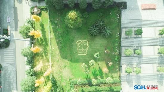 创意满满! 德阳一高校学生用银杏叶拼出中国地图