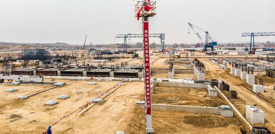 图为项目建设中