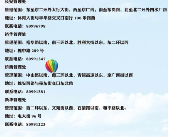 供热集团片区中心站地址、联系电话
