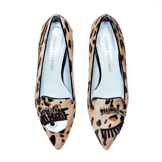 Chiara Ferragni 2016秋冬系列俏眼睛饰环吸烟尖头鞋