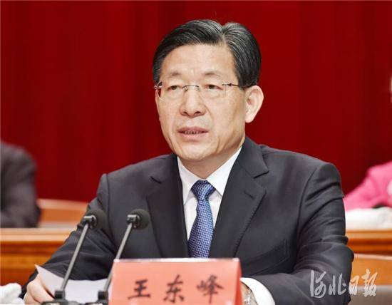 11月12日上午,石家庄解放70周年纪念大会在石家庄市举行。图为省委书记王东峰讲话。