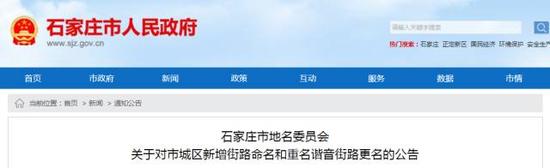 2017年市城区街路命名一览表