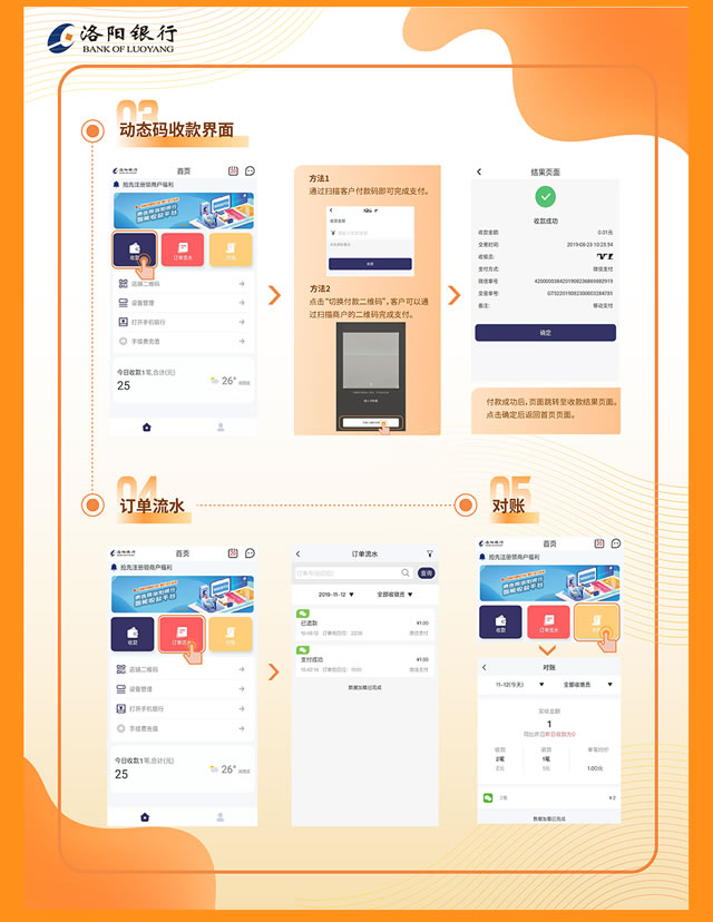洛阳银行收银台与你同行