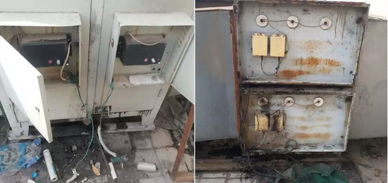 ▲油煙凈化設(shè)施未使用