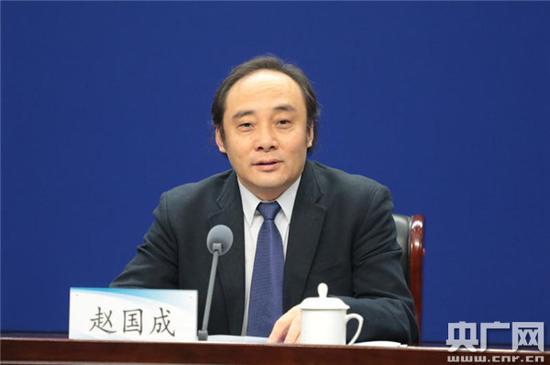 孔子学院总部副总干事赵国成出席发布会(央广网 陈振华 摄)