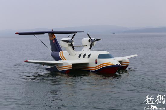 郑州造水上飞机试飞成功 飞行速度接近普通飞机