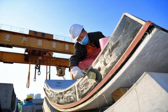 地鐵3號線建設場景 王秀清 攝