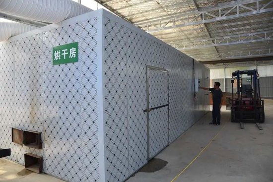 槐树乡龙台村中药材初加工厂烘干车间。邹晓强摄