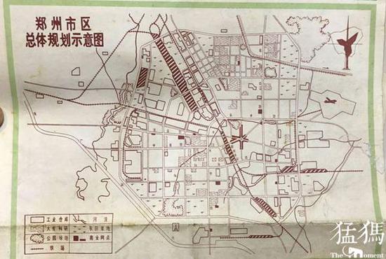 1982年郑州市总体规划图