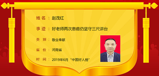 赵茂红,1962年10月生,漯河临颍县第二高级中学教师。