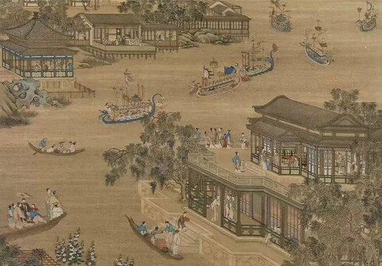 《清院本十二月令图五月》(局部)