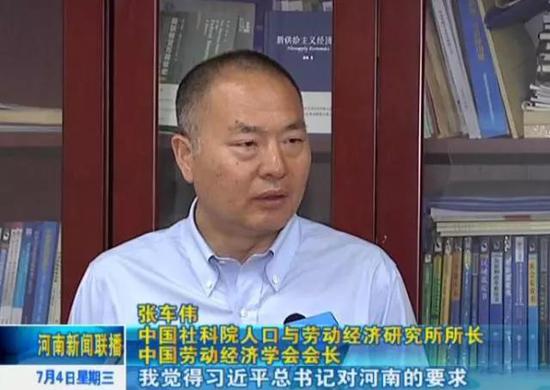 中国社科院人口与劳动经济研究所所长中国劳动经济学会会长 张车伟