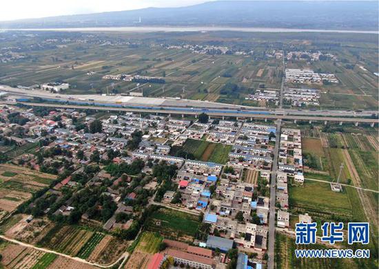 9月7日拍摄的河南省灵宝市豫灵镇杨家村（无人机照片）。