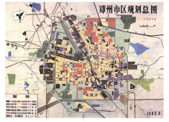 ▲1982.6-郑州市规划图