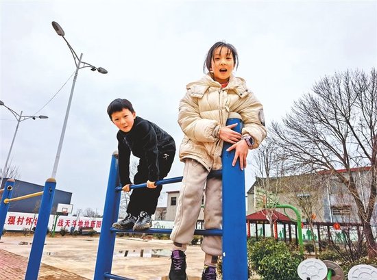 大路吴社区健身广场。 宋广军 摄