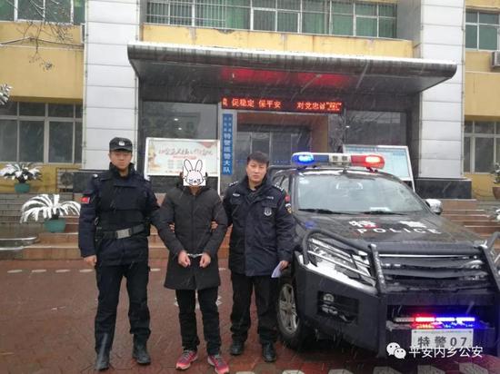 1月9日,内乡县公安局多警联动,快速出击,成功抓获公安部B级逃犯张某。