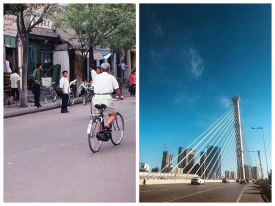 郑州解放路新旧照片对比