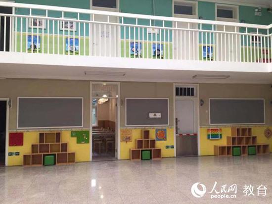 图为高硕暑期创设的幼儿园环境