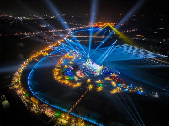 △洹河夜游 图片来源:中央广电总台国际在线