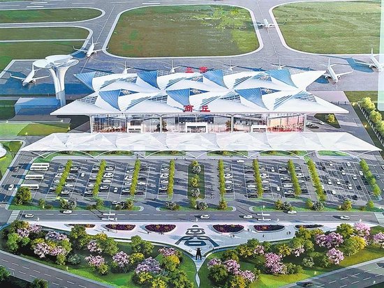 商丘机场效果图。 商丘市交通局供图