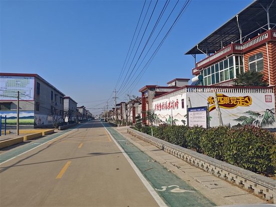 整洁的大路吴社区街道。 宋广军 摄